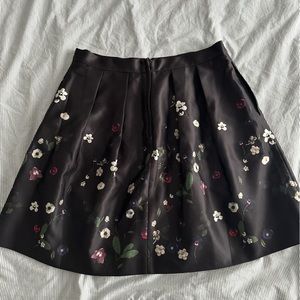 H&M Floral Satin Skirt